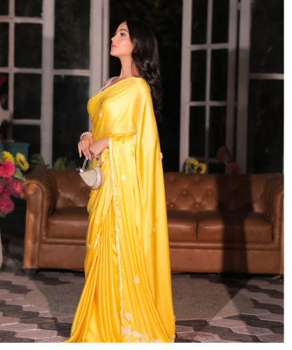 Yellow saree