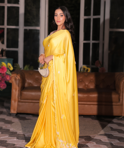 Yellow saree