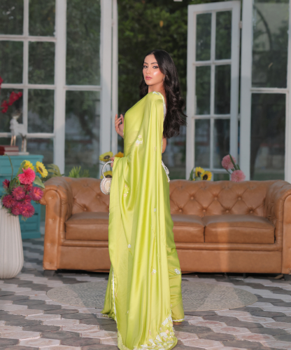 Green saree